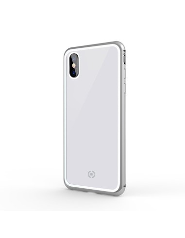 Celly Attraction - iPhone Xs X custodia per cellulare 14,7 cm (5.8") Cover Argento, Trasparente