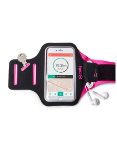 Celly Arm Band Nero, Rosa Neoprene