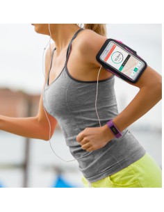 Celly Arm Band Nero, Rosa Neoprene 2