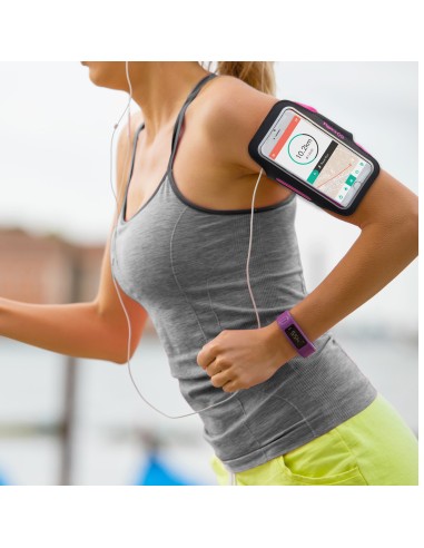 Celly Arm Band Nero, Rosa Neoprene