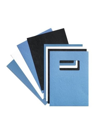 GBC Copertine rilegatura LeatherGrain 250 gsm blu royal (100)