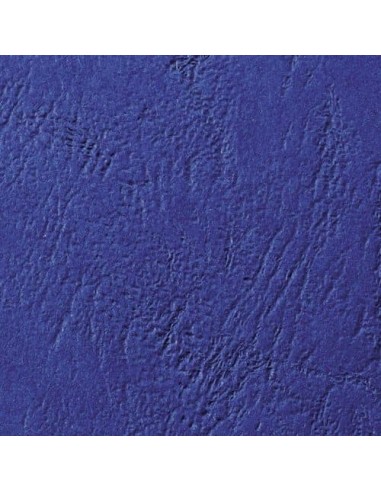 GBC Copertine rilegatura LeatherGrain 250 gsm blu royal (100)
