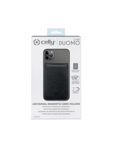 Celly CARDDBK accessorio per smartphone e telefoni cellulari Supporto per carta