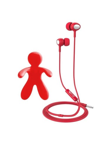 Celly Cesare & Augusto Cuffie Cablato In-ear MUSICA Rosso