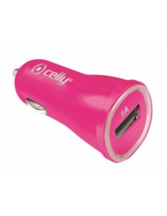 Celly CCUSBPK Caricabatterie per dispositivi mobili Universale Rosa Accendisigari Auto