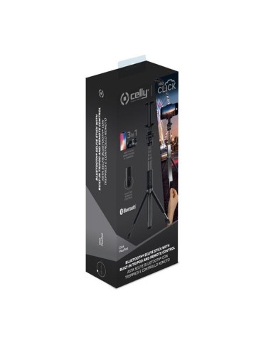 Celly CLICKPLUSPODBK treppiede Smartphone fotocamera di azione 3 gamba gambe Nero
