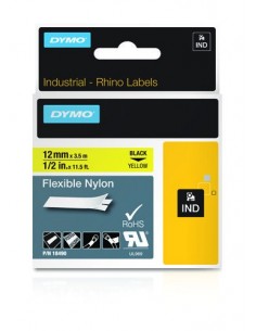 Dymo NASTRO DA 12MMX3.5M NYLON N G D1 RHINOPRO 18490A 0071701184900 MATERIALE DI CONSUMO
