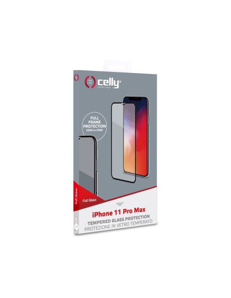 Celly FULLGLASS1002BK protezione per lo schermo e il retro dei telefoni cellulari Pellicola proteggischermo trasparente Apple 1