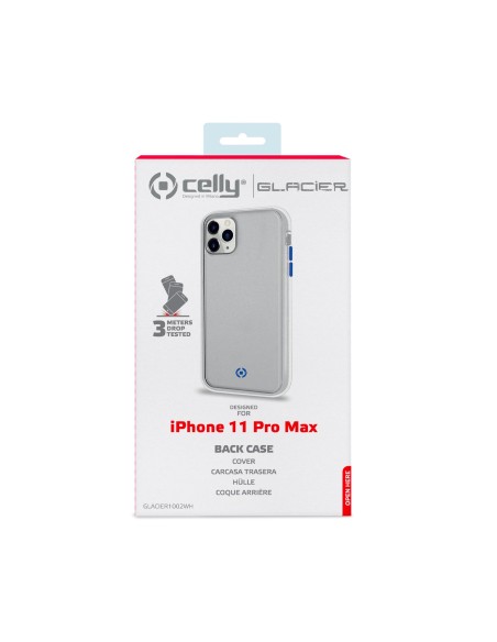 Celly Glacier custodia per cellulare 16,5 cm (6.5") Cover Blu, Bianco Celly Glacier custodia per cellulare 16,5 cm (6.5") Cover Blu, Bianco
