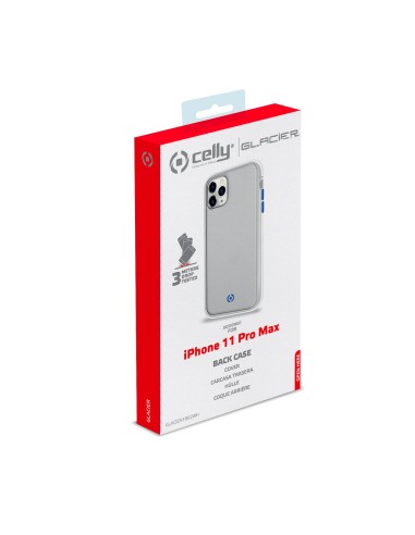 Celly Glacier custodia per cellulare 16,5 cm (6.5") Cover Blu, Bianco