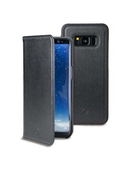 Celly Ghost Wally custodia per cellulare 14,7 cm (5.8") Custodia a libro Nero