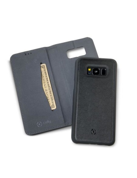 Celly Ghost Wally custodia per cellulare 14,7 cm (5.8") Custodia a libro Nero