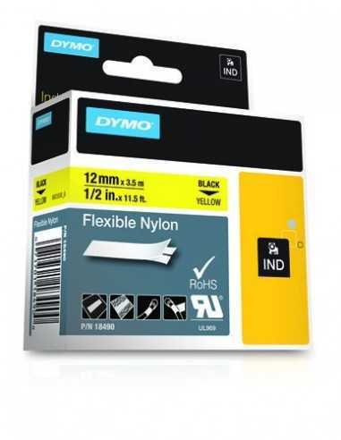 Dymo NASTRO DA 12MMX3.5M NYLON N G D1 RHINOPRO 18490A 0071701184900 MATERIALE DI CONSUMO