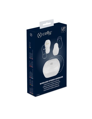 Celly FLIP2 Auricolare True Wireless Stereo (TWS) In-ear Musica e Chiamate USB tipo-C Bluetooth Bianco