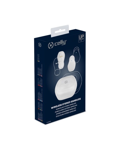 Celly FLIP2 Auricolare True Wireless Stereo (TWS) In-ear Musica e Chiamate USB tipo-C Bluetooth Bianco