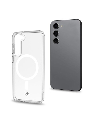 Celly GELSKINMAG1032 custodia per cellulare 15,5 cm (6.1") Cover Trasparente, Bianco