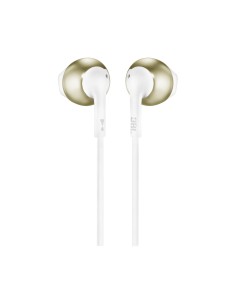 JBL Tune 205 Auricolare Cablato In-ear MUSICA Champagne, Oro