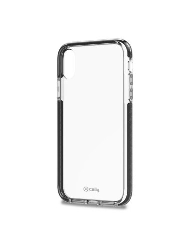 Celly HEXAGON998BK custodia per cellulare 15,5 cm (6.1") Custodia con bordo Nero, Trasparente