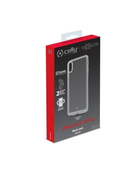 Celly Hexalite custodia per cellulare 16,5 cm (6.5") Cover Trasparente