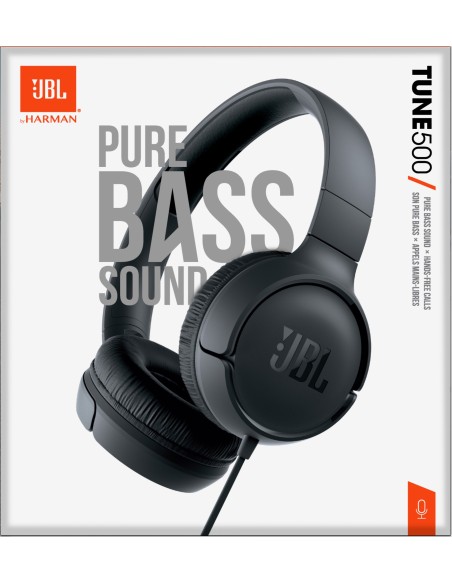 JBL Tune 500 Auricolare Cablato A Padiglione Musica e Chiamate Nero