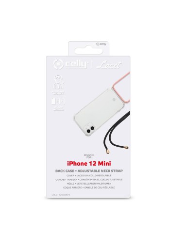 Celly Lacet custodia per cellulare 13,7 cm (5.4") Cover Trasparente
