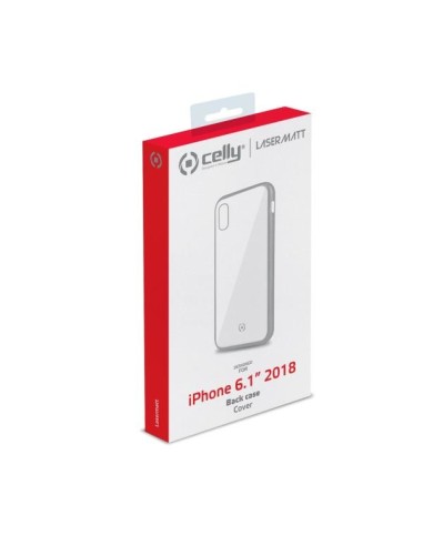 Celly Laser Matt custodia per cellulare 15,5 cm (6.1") Cover Trasparente, Argento