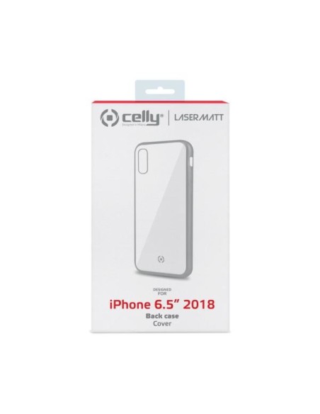 Celly Laser Matt custodia per cellulare 16,5 cm (6.5") Cover Trasparente, Argento Celly Laser Matt custodia per cellulare 16,5 cm (6.5") Cover Trasparente, Argento