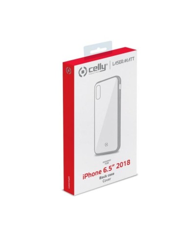 Celly Laser Matt custodia per cellulare 16,5 cm (6.5") Cover Trasparente, Argento