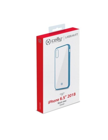 Celly Laser Matt custodia per cellulare 16,5 cm (6.5") Cover Trasparente, Blu
