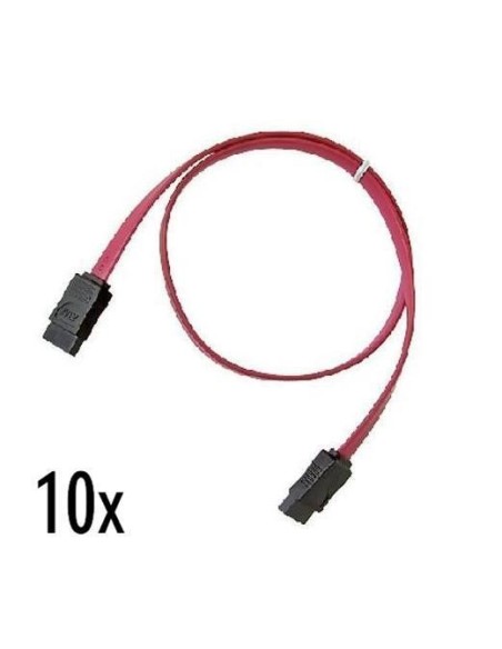 Nilox NX090305118 cavo SATA 0,5 m Nero, Rosso