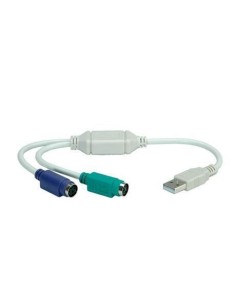 Nilox NX120200103 cavo PS 2 2x 6-p Mini-DIN USB A Bianco