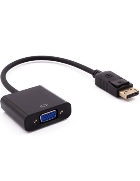 Nilox ADATTATORE DP - VGA M H 0,15 m DisplayPort VGA (D-Sub) Nero