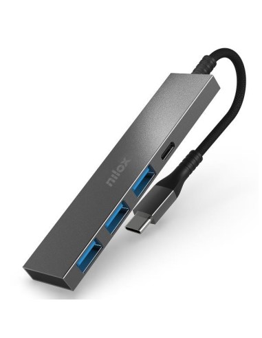 Nilox NXHUBUSBC02 hub di interfaccia USB 3.2 Gen 1 (3.1 Gen 1) Type-A + Type-C 625 Mbit s