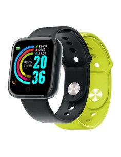 Nilox NXSWTRAILBANDYL smartwatch e orologio sportivo 3,66 cm (1.44") Digitale 240 x 240 Pixel Touch screen Nero