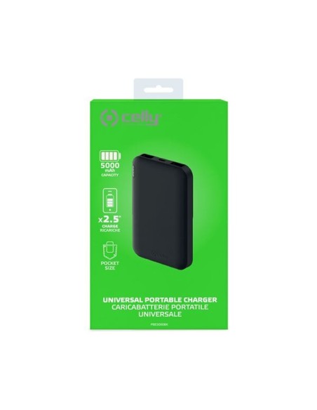 Celly PBE5000 Ioni di Litio 5000 mAh Nero
