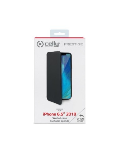 Celly PRESTIGE999BK custodia per cellulare 16,5 cm (6.5") Custodia a borsellino Nero