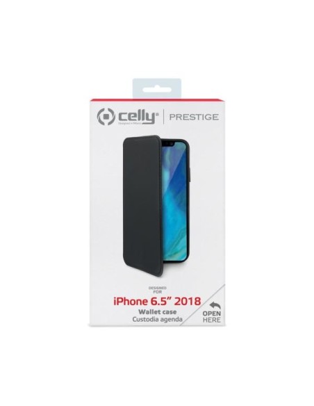 Celly PRESTIGE999BK custodia per cellulare 16,5 cm (6.5") Custodia a borsellino Nero