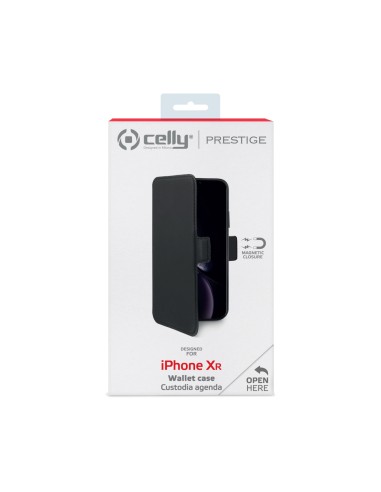 Celly PrestigeM custodia per cellulare 15,5 cm (6.1") Custodia a libro Nero