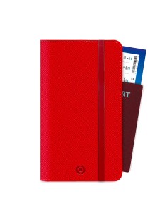 Celly Venere Passport Portafoglio Rosso Ecopelle