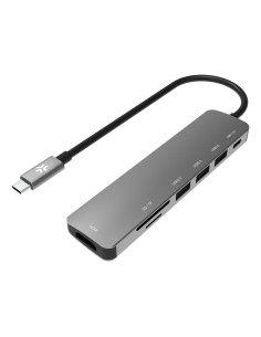 Celly PROHUB7IN1 Cablato USB 3.2 Gen 1 (3.1 Gen 1) Type-C Grigio