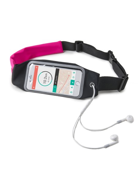 Celly RUNBDUOXXLPK custodia per cellulare 16,5 cm (6.5") Custodia a cintura Nero, Rosa