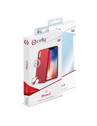 Celly SOFTMATT900RD custodia per cellulare 14,9 cm (5.85") Cover Rosso