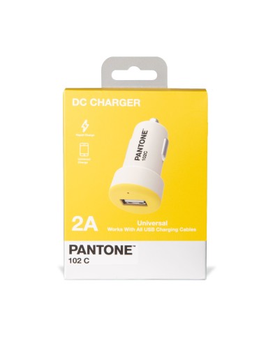 Celly PT-DC1USBY Caricabatterie per dispositivi mobili Universale Bianco, Giallo Accendisigari Auto