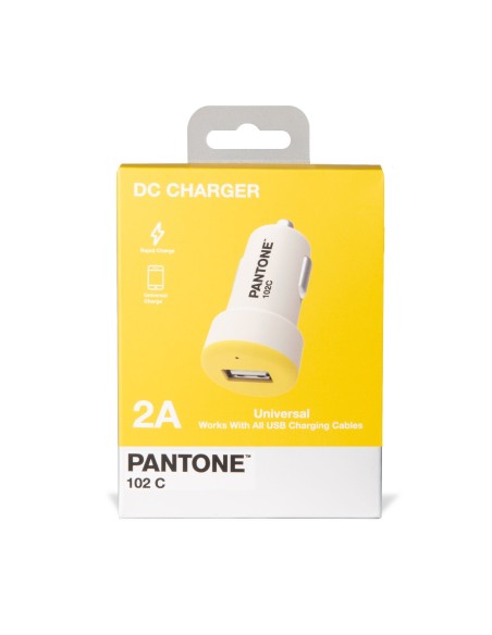 Celly PT-DC1USBY Caricabatterie per dispositivi mobili Universale Bianco, Giallo Accendisigari Auto