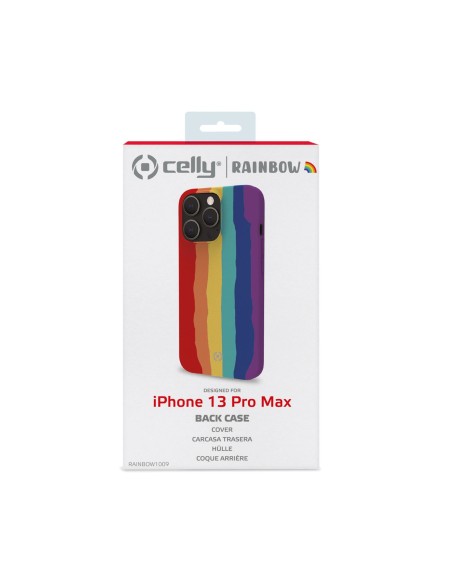 Celly RAINBOW iPhone 13 Pro Max custodia per cellulare 17 cm (6.7") Cover Multicolore Celly RAINBOW iPhone 13 Pro Max custodia per cellulare 17 cm (6.7") Cover Multicolore