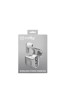 Celly SHEER Auricolare True Wireless Stereo (TWS) In-ear Musica e Chiamate Trasparente, Bianco 2