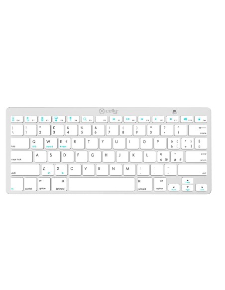 Celly SWKEYBOARDBT tastiera Universale QWERTY Bianco