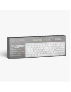 Celly SWKEYBOARDBT tastiera Universale QWERTY Bianco 2
