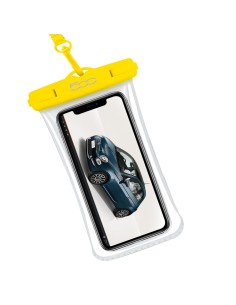 Celly SPROOFBAG500YL astuccio impermeabile Trasparente, Giallo