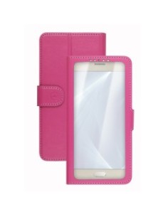 Celly Unica View custodia per cellulare 14 cm (5.5") Custodia a libro Rosa
